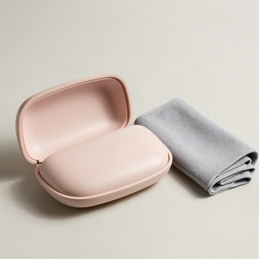 Hard Shell Eyewear Case with Cloth