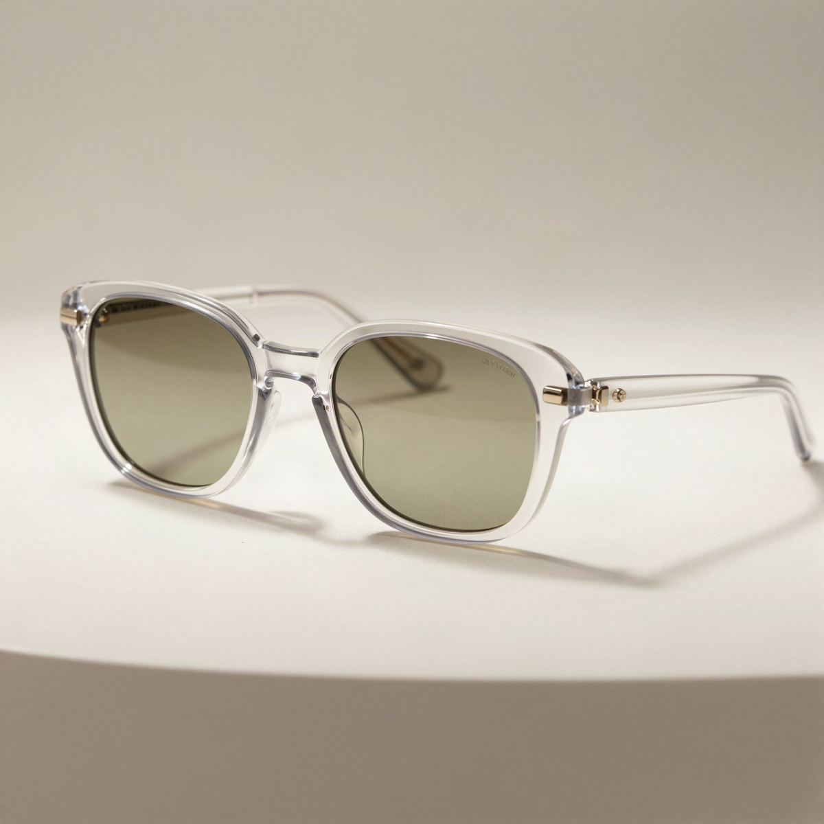Clear Frame Oversized Sunglasses
