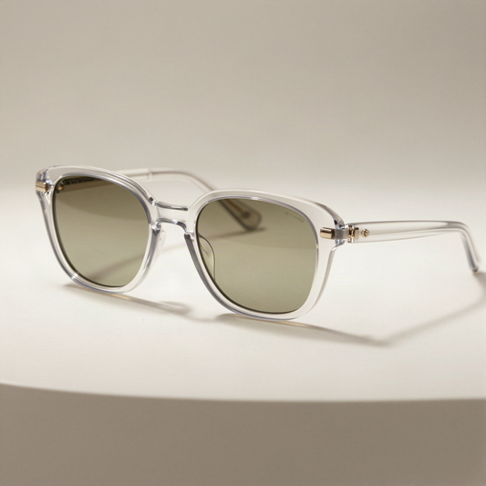 Clear Frame Oversized Sunglasses
