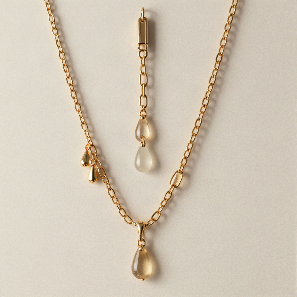 Layered Chain Bag Charm