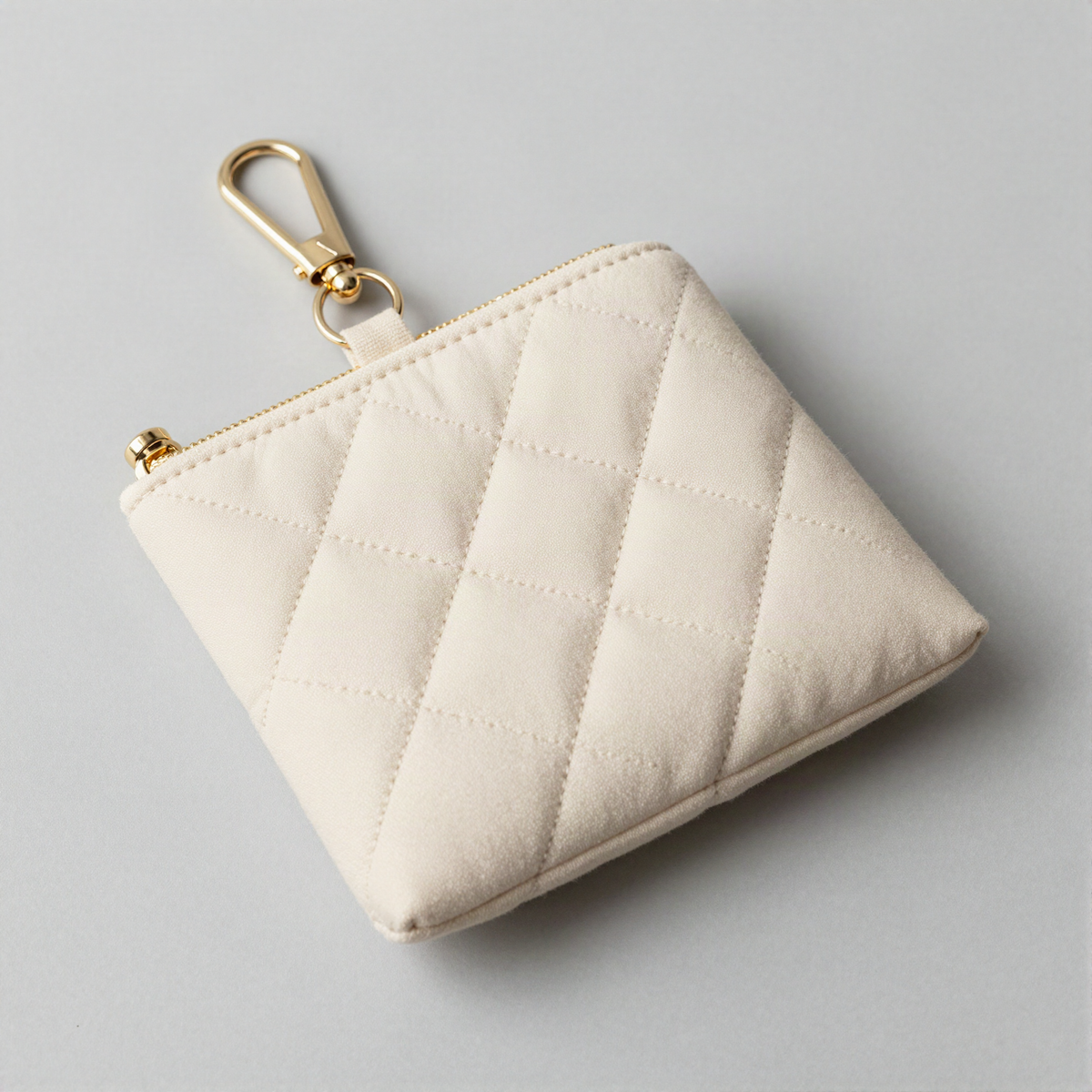 Quilted Mini Pouch Keyring