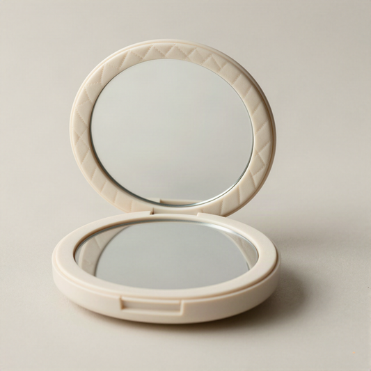Compact Mirror in Quilted Case